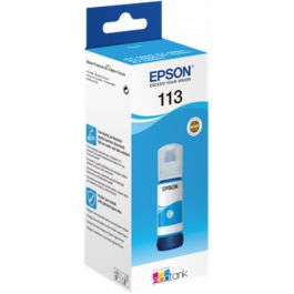 Epson Tinta Cian Ecotank 127 ML para ET-5850, ET-5800, ET-16650, ET-16600, ET-5880, ET-5170 - Nº 113
