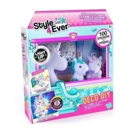 Canal Toys OFG 287 - Figuras de la Familia Unicornio, Mamá Luminosa y Dos Bebés para Decorar