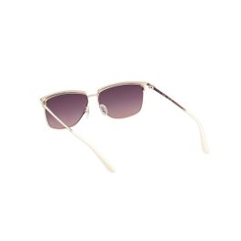 Guess Gafas GU00133 Gafas de Sol para Mujer Rectangulares Metal Beige 56 mm