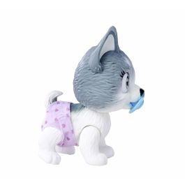 Smoby AAABK62987 Pamper Petz Husky para adoptar, con 4 accesorios, articulado y hace pipí, +3 años