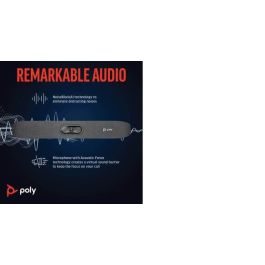 HP R30 Studio Barra de Video USB con Audio Superior y Video Avanzado para Colaboración