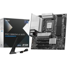 MSI 911-7E42-002 PRO B860M-A WiFi Placa Base Intel B860 LGA 1851 Wi-Fi 7 micro ATX DDR5 para PC