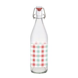 Botella de Vidrio Decorada Designs 1L - Inde (12 Unidades) Botella de Vidrio Decorada Designs 1L - Inde (12 Unidades)
