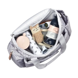 Beaba Bolso Sydney Jungle para Guardería con Cambiador Integrado y Sistema de Fijación para Silla de Paseo