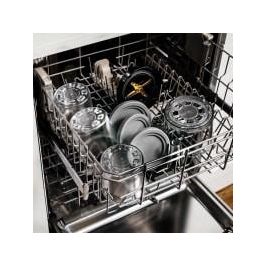 Ninja XSK4PINTEUUK Contenedores con Tapa para Postres, Set de 4, Compatible con Ninja Creami NC300EU, Gris/Transparente