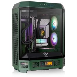 Thermaltake The Tower 600 TG Racing Green Midi Tower PC Verde para Gaming ATX/Micro ATX/Mini-ITX Vidrio Templado