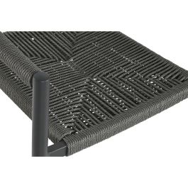 Silla de Jardín Home ESPRIT Negro Gris oscuro Aluminio Ratán 56 x 60 x 78 cm Silla de Jardín Home ESPRIT Negro Gris oscuro Aluminio Ratán 56 x 60 x 78 cm