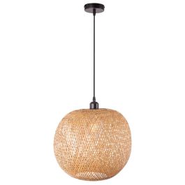 Lámpara Colgante Kasukabe de Bambú Natural Mediterráneo Boho-chic para Salones, Comedores, Dormitorios, Restaurantes E27 [SKD-P80003]
