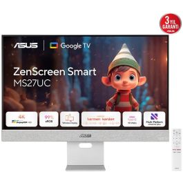 ASUS ZenScreen Smart Monitor MS27UC 27" 4K Ultra HD LCD Gris 90LM0A3H-B01O70, Pantalla IPS, HDR10, DisplayHDR 400, USB-C, Altavoces Precio: 570.99000002. SKU: B185ZVAFQS