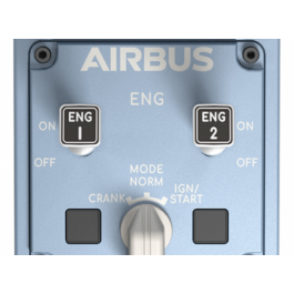 Thrustmaster TCA Quadrant Airbus Edition - Simulador de Vuelo PC, Negro/Azul, 2960840