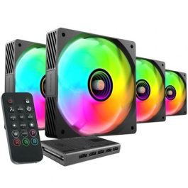 Pack 4 Ventiladores Mars Gaming MF-SI4KIT/ 12cm + HUB + Mando a Distancia/ ARGB Precio: 30.50000052. SKU: B1DETNFYZT
