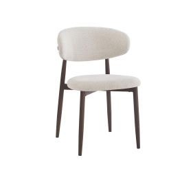 DKD Home Decor Silla Urban Crudo Nogal 52x78x54 cm, de Metal y Poliéster (2 Unidades) Precio: 180.50000034. SKU: B1BMY9Y8KZ
