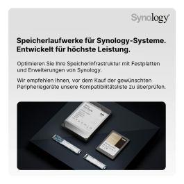 Synology AUC4711174723775 Servidor NAS DiskStation DS1621+ con 6 Bahías, 4 GB de RAM DDR4 y RAID 10
