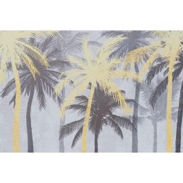 DKD Home Decor Tapa Decorativa para Contador Tropical Palmeras, MDF Dorado y Negro, 46.5x31x6 cm (2 Unidades)