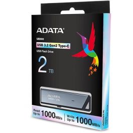Memoria USB Adata ELITE UE800 2 TB Plateado