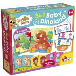 Lisciani Giochi AAABF84610 - Dinoland CAROTINA BABY - Rompecabezas, Memo, Juegos Educativos y de Asociaciones