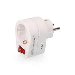 Edm Clavija Adaptadora con Interruptor Blanca 3680W 16A 250V Patas 4.8mm Schuko T/TL Luminoso Precio: 4.49999968. SKU: S7916709