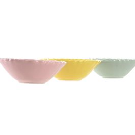 Bandeja Vaciabolsillos Shabby DKD Home Decor Rosa Amarillo 13 x 5 x 13 cm (12 Unidades) Bandeja Vaciabolsillos Shabby DKD Home Decor Rosa Amarillo 13 x 5 x 13 cm (12 Unidades)