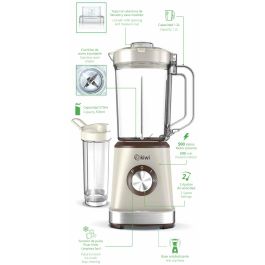 Kiwi Batidora-Licuadora 2 en 1, 500W, 1.2L