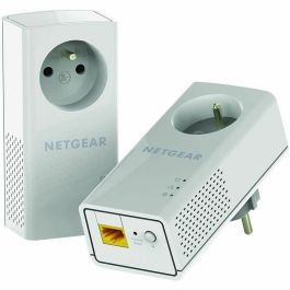 Netgear PLP2000-100FRS Adaptador Powerline Gigabit - Paquete 2 adaptadores, 2 puertos RJ45 10/100/1000 Mbps