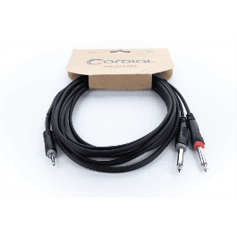 Cable Y Mini-Jack Estéreo / 2 Jacks Mono 1 M Cable Y Mini-Jack Estéreo / 2 Jacks Mono 1 M