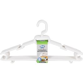 Dem Set de 8 Perchas de Plástico Ruth, 43 x 22 cm (8 Cajas)