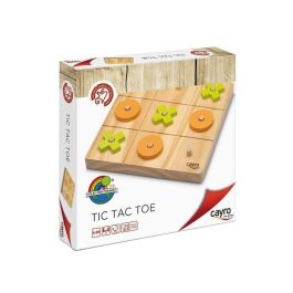 Juego tic tac toe de madera 20x20x4 cm