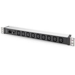 Digitus Regleta Enchufes PDU 1U Rack Aluminio 9x C13 10A 230V IEC C14 Monofásico Horizontal 48.3cm
