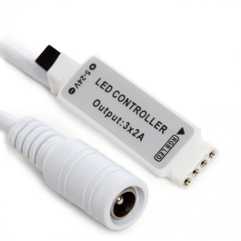 Controlador Mini Tira LED RGB Mando a Distancia 12VDC 72W