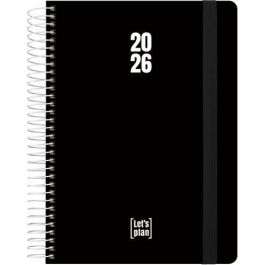 Agenda Anual (2026) Grafoplas Polipropileno Espiral Tapa Pp Con Goma A5 210X150 D/P Negro Precio: 12.50000059. SKU: B13T58LYEP