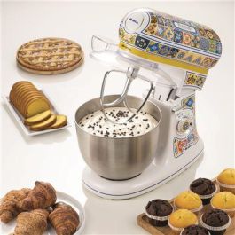 Ariete 1588 POSITANO Robot de Cocina con Bol de Acero Inoxidable para Mezclar y Amasar