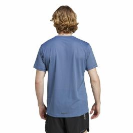 Camiseta de Manga Corta Hombre Adidas Terrex Agravic Azul