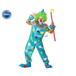 Disfraz de Payaso Multicolor para Niño Talla 3-4 Años