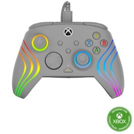 Turtle Beach TUR0840454400199 Mando Afterglow Wave RGB con Cable para Xbox Series X|S, Xbox One y PC - Gris