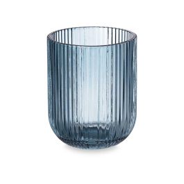 Vaso Bajo Azul Oscuro Rayas 270 ml Vivalto - Cristal 7.4x9.4x7.4 cm (24 Unidades) Vaso Bajo Azul Oscuro Rayas 270 ml Vivalto - Cristal 7.4x9.4x7.4 cm (24 Unidades)