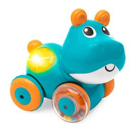 Chicco 00012153000000 Hippo Sprint Y Go - Vehículo Hipopótamo Electrónico con Retroceso, Sonidos y Luces para Bebés +6 Meses