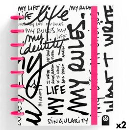 Cuaderno de Notas Carchivo INGENIOX EDIT MY LIFE Rosa A5 80 Hojas (2 Unidades) Precio: 21.49999995. SKU: B1EB7ZH3MG