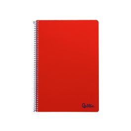 Liderpapel Cuaderno Espiral Smart A4 Tapa Blanda 80 Hojas 75 gr Rayado Horizontal con Margen Rojo Liderpapel Cuaderno Espiral Smart A4 Tapa Blanda 80 Hojas 75 gr Rayado Horizontal con Margen Rojo