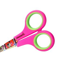 Liderpapel Tijeras Hip Hop 14cm Hojas Acero Inoxidable Mango Plástico Punta Redonda Unidad