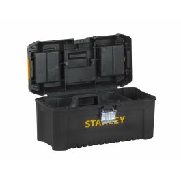 Stanley Caja de Herramientas Plástico Essential 16'' STST1-75518 Cierres Metálicos Organizador 40x20x19cm