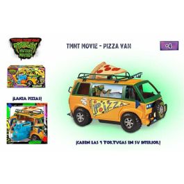 Famosa Vehículo Pizza Van Tortugas Ninja, Furgoneta Lanza Pizzas con 8 Pizzas, Espacio para 4 Tortugas, 38x20cm, +4 años Famosa Vehículo Pizza Van Tortugas Ninja, Furgoneta Lanza Pizzas con 8 Pizzas, Espacio para 4 Tortugas, 38x20cm, +4 años