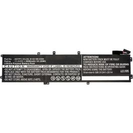 CoreParts Laptop Battery for Dell 69.30Wh Li-Pol 11.55V 6000mAh Black, Precision M5520, XPS 15 9560, XPS 15 9560 i7-7700HQ Precio: 48.50000045. SKU: B1JGZ78NN8