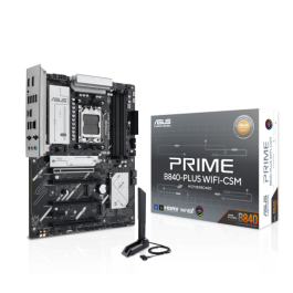 Asus PRIME B840-PLUS WiFi Placa Base Socket AM5 ATX para AMD Ryzen Serie 7000, 8000 y 9000 con Wi-Fi 6E, Bluetooth 5.3 y Dual Channel DDR5 - 90MB1IZ0-M0EAY0