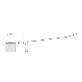 Zobal L206 Enganche Colgador Expositor Doble
