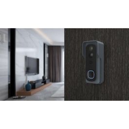 Link2Home Kit Timbre Conectado Inteligente Wi-Fi Audio Bidireccional, con Timbre Inalámbrico, Tarjeta SD 8GB y Compatible Google Home Alexa