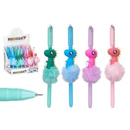 Bolígrafo Pompon Dinosaurio Pincello - Surtidos Azul, Morado, Rosa, Verde - 4x18x3 cm (48 Unidades) Precio: 41.94999941. SKU: B1BX799PGY