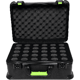 SBG Estuche de Transporte de Polietileno para 30 Micrófonos con Cierre TSA