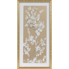 DKD Home Decor Cuadro Oriental Dorado, Set de 3 Unidades, 60x30x3.5 cm, Cristal y Poliestireno, Diseño Ramas DKD Home Decor Cuadro Oriental Dorado, Set de 3 Unidades, 60x30x3.5 cm, Cristal y Poliestireno, Diseño Ramas