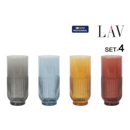 Set de Vasos LAV TOKYO 4 Piezas (6 Unidades) Set de Vasos LAV TOKYO 4 Piezas (6 Unidades)
