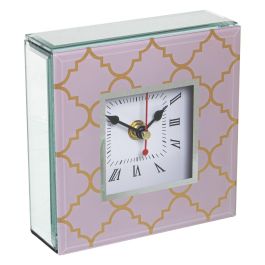 Reloj de Mesa Alexandra House Living Rosa Cristal 14 x 14 x 4 cm Precio: 19.98999981. SKU: B17AEQPPVP